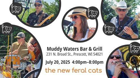 Muddy Waters Bar & Grill hosts The New Feral Cats, This Sunday, July 20 ...
