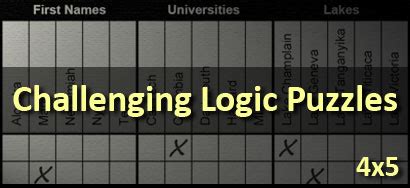 Image result for Logic Grid Puzzles