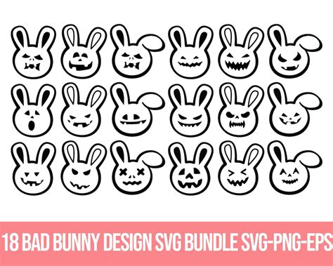 Buy Bad Bunny SVG, Bad Bunny Logo SVG, El Conejo Malo SVG, Instant ...