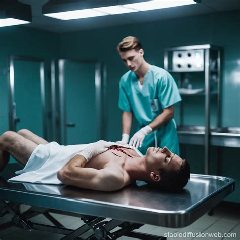 Morgue Autopsy of Young Man | Stable Diffusion Online