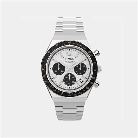 Timex Q Timex Men White Chronograph Watch TW2W53300UJ – Just In Time