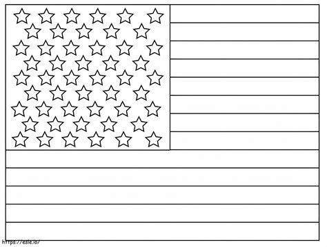 Free United States Flag coloring page