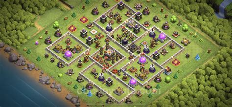 Farming Base TH11 with Link, Hybrid, Anti Air / Electro Dragon - Clash ...