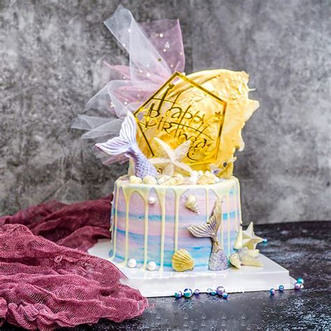 Buy Gold Cake Topper Acrylic Cake Topper Happy Birthday Cake Topper ...