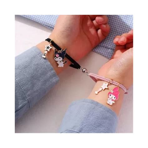 Buy Kuromi and My Melody Bracelets necklace for Women Girls,Sanrio ...