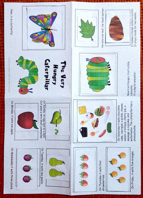 Hungry Caterpillar Book Printable - Printable And Enjoyable Learning