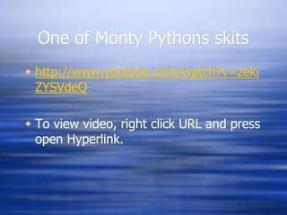 Image result for Yuoutube Monty Python