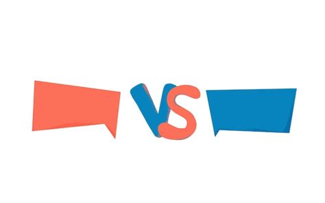 Vs screen versus vector sign with copy space | Premium Vector