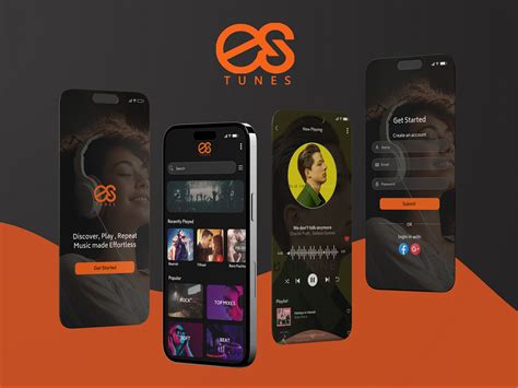 ES Tunes - Music app UI by Muhammad Ali Qureshi on Dribbble