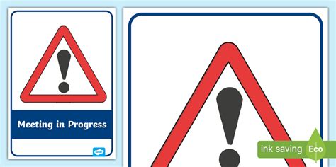Meeting in Progress Sign 的图像结果