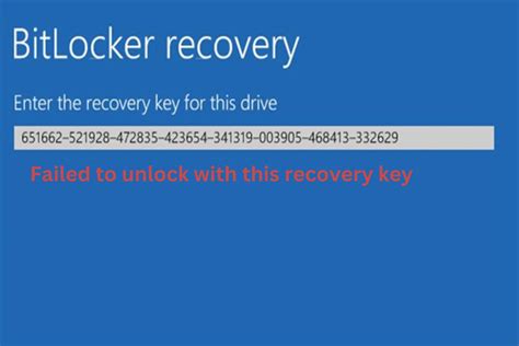 Image result for BitLocker Recovery Key Error