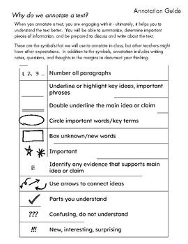 Image result for Annotation Guide for Students