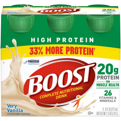 Boost High Protein Complete Nutritional Drink Very Vanilla 8 fl oz ...