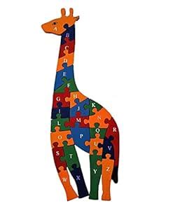 Rawhool's Wooden Giraffe 3D Puzzle for Toddlers, Kids, Preschool Age ...