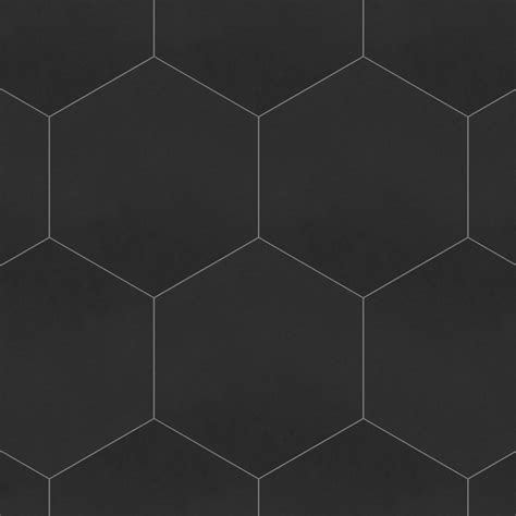 Apini Hex Matte Black Porcelain Floor and Wall Tile - Contemporary ...