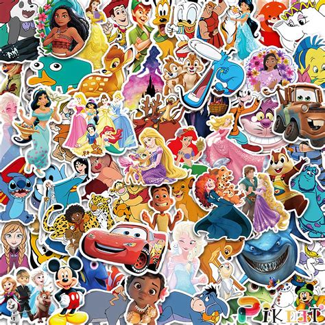 Buy PIKEET 100Pcs Cute Cartoon Stickers, 100 Pcs Cute Characters Mixed ...