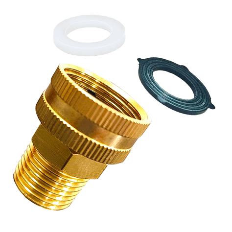 Buy YOUHO Garden Hose Adapter Brass 3/4” GHT Female x 1/2” NPT Male ...
