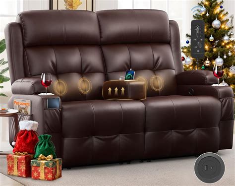 Amazon.com: Loveseat Recliner, Oversized Reclining Loveseat, Massage ...