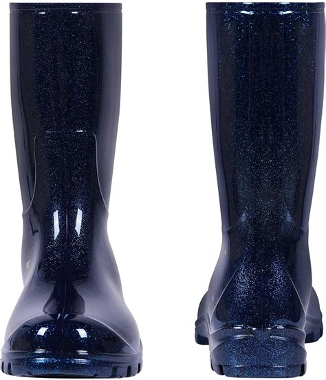 Asgard Women's Mid Calf Rain Boots Printed Waterproof Rubber Boots ...