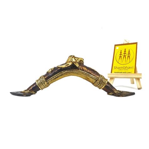 Bull Design Handmade Brass Dhokra Art Door Handle – Shambhavi Creations