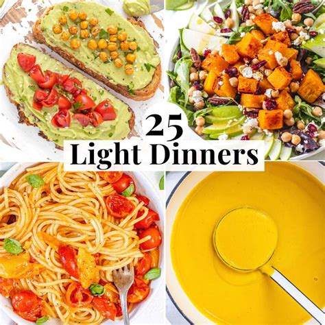 Light Dinner Ideas - Worksheets Library