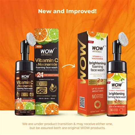 Vitamin C Foaming Face Wash for Brighter and Glowing Skin - Buy WOW