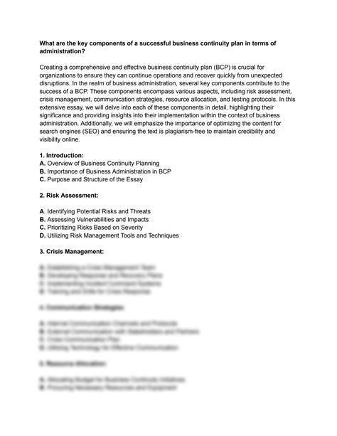 Key Components of Business Continuity 的图像结果