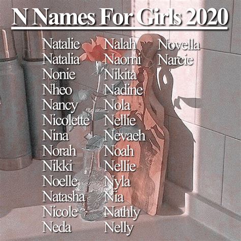 Mixed Girl Names That Start With N at Alexander Kitchen blog