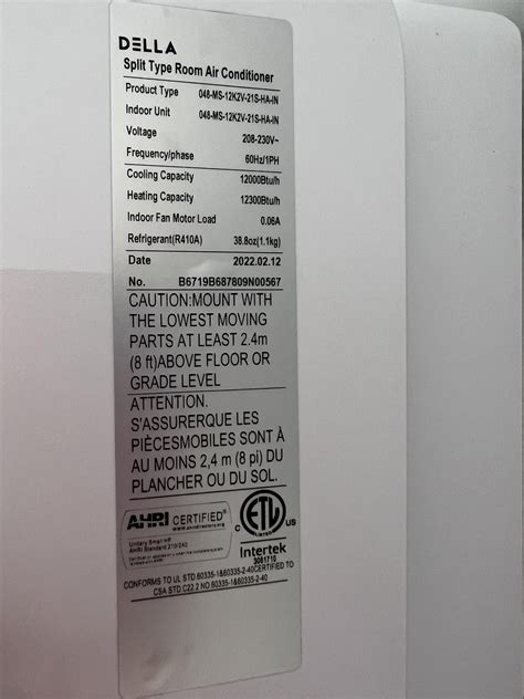 Image result for Della Mini Split E5 Code