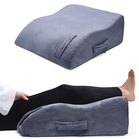 8" Leg Pillow, Leg Elevating Pillow for Sleeping, Swelling, Pain Relief and Post-Surgery ...