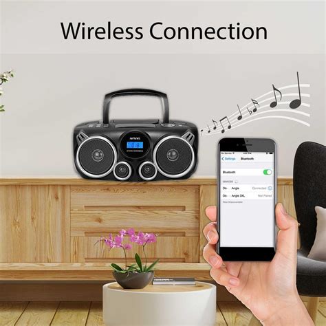 Buy Stereo Boombox Plus Wireless Audio Streaming, MP3/CD, USB/SD ...