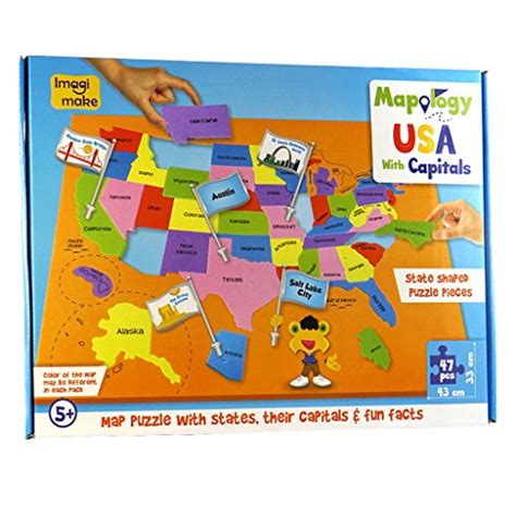 Buy Imagimake: Mapology USA with Capitals- Learn USA States Along with ...