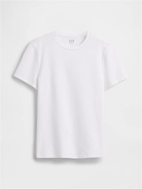 White Short Sleeve CloseKnit Fitted T-Shirt | Gap