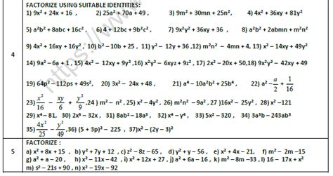 Image result for Factorisation Class 8 Worksheet Diamond Method