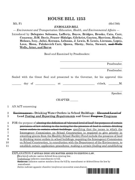 Fillable Online Environment and Transportation Committee, Maryland ...