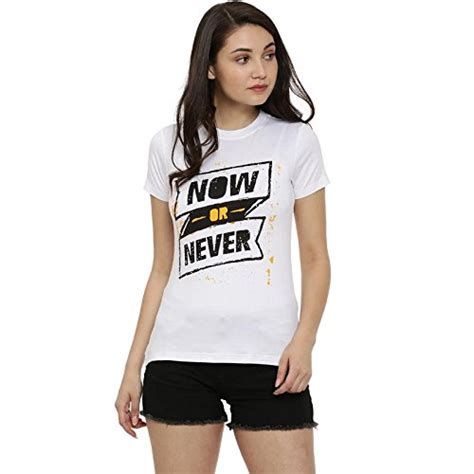 Buy Campus Sutra Women's Printed Half Sleeve Top(AZ19TOP_RNHS_W_NN_WHBL ...