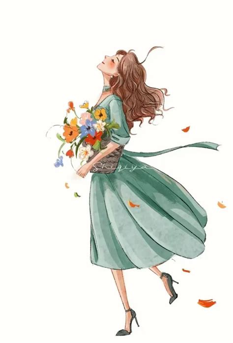 手绘美女 的图像结果