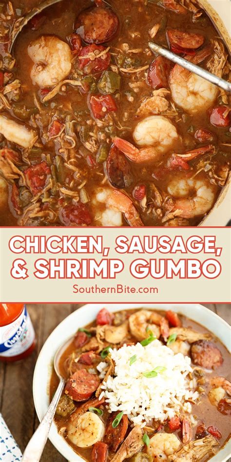 Chicken, Sausage, and Shrimp Gumbo - Southern Bite