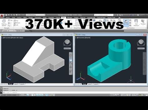AutoCAD 3D Basics Training Exercises - 1 of 3 Video Lecture - Complete ...