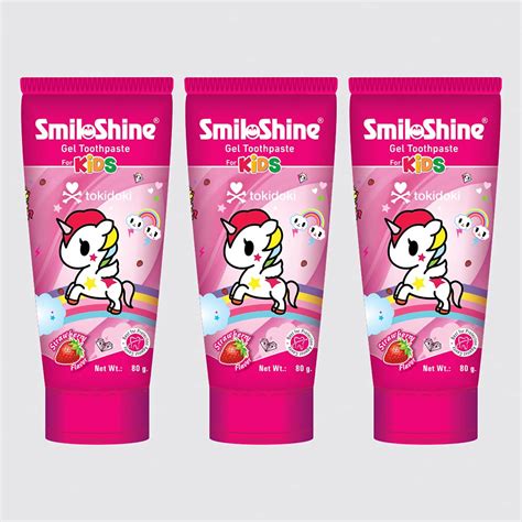 Buy SmiloShine Unicorn Gel Toothpaste for Kids - Strawberry Flavor ...