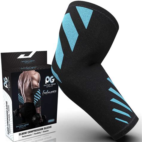 Physix Gear Elbow Brace for Tendonitis - Best Compression Arm Sleeve ...