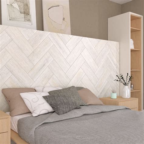 Style Selections Madera Yeso Light Grey 8-in x 24-in Matte Ceramic Wood ...