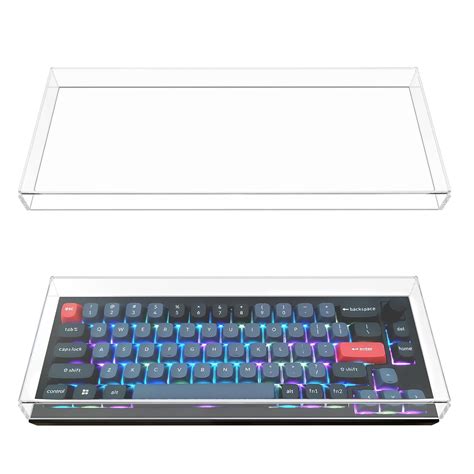 Geekria 65% Keyboard Dust Cover, Clear Acrylic Keypads Cover for 68 ...