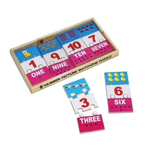 Number Picture Matching Puzzle Strips – SchoolWizardApp Pvt. Ltd.