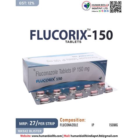 FLUCORIX-150 Tablets Human Biolife India Pvt. Ltd.