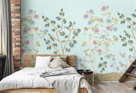 Gardenia Gaze Glade Chinoiserie Wallpaper – Myindianthings