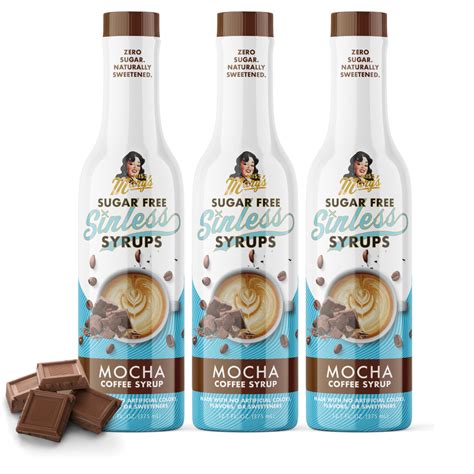Mocha Sugar Free Sinless Syrups | Naturally Sugar Free Coffee Syrup ...