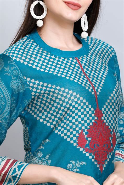 Kidar's Round Neck Cotton Silk Kurti– Kidar Textile Mills