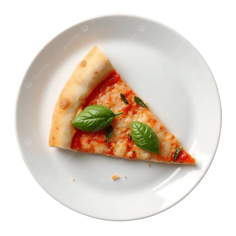 Crispy And Cheesy Pizza Slice With Fresh Basil Garnish, Crispy Pizza ...