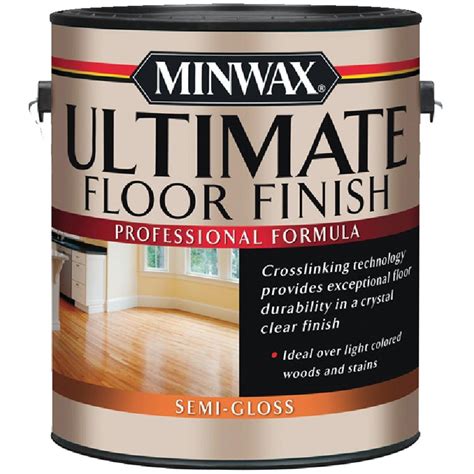 Minwax 131020000 Ultimate 1 Gallon Semi Gloss Water-Based Polyurethane ...